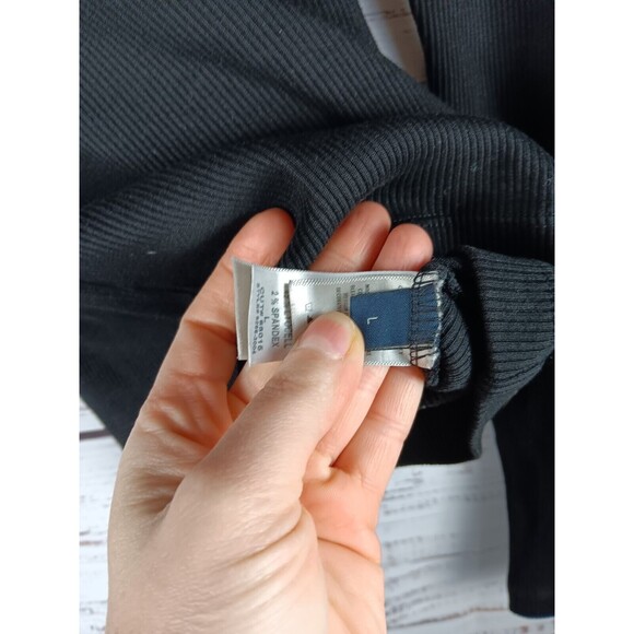 Citizens Of Humanity Sweater Women's Large Black Organic Cotton Long Sleeve - Picture 4 of 10